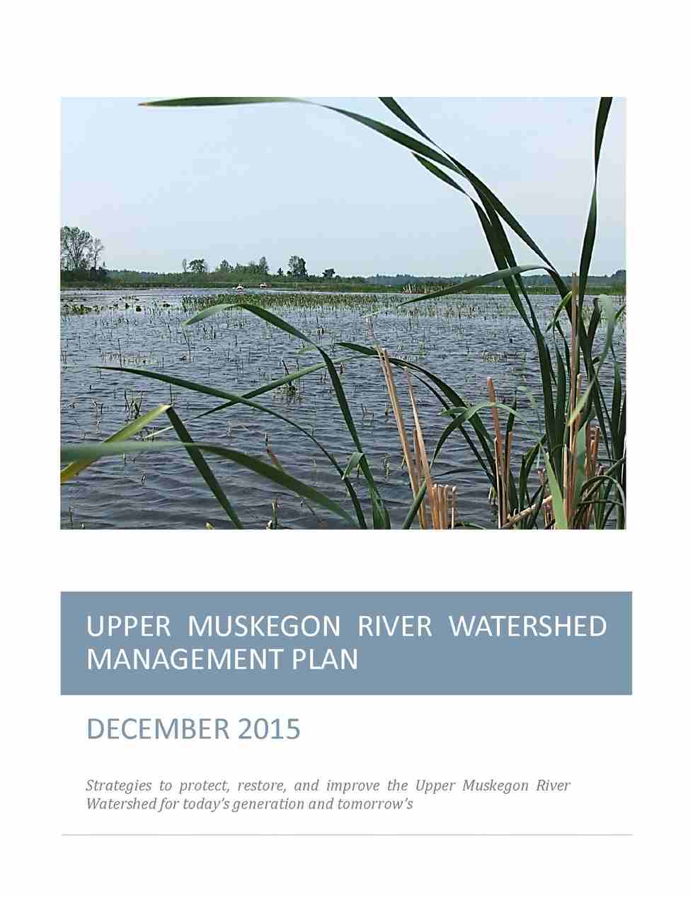 Upper Muskegon River Watershed